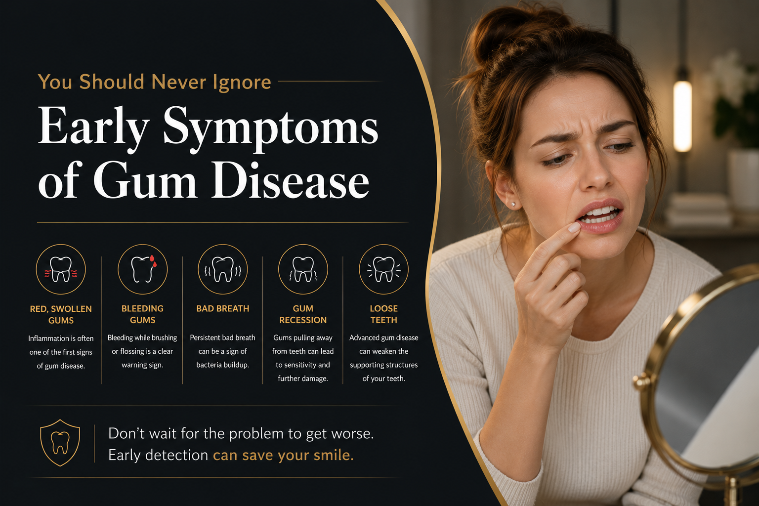 Early Symptoms of Gum Disease You Should Never Ignore