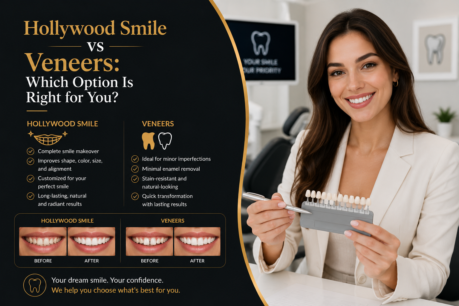 Hollywood Smile vs Veneers: Which Option Is Right for You?
